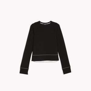 Theory Ponte Raglan Top in Black Size Small EUC
